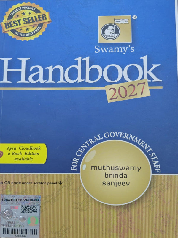 Swamy's Handbook 2027 | For Central Government Staff | Muthuswamy, Brinda, Sanjeev | For Central Government Staff | Muthuswamy, Brinda, Sanjeev