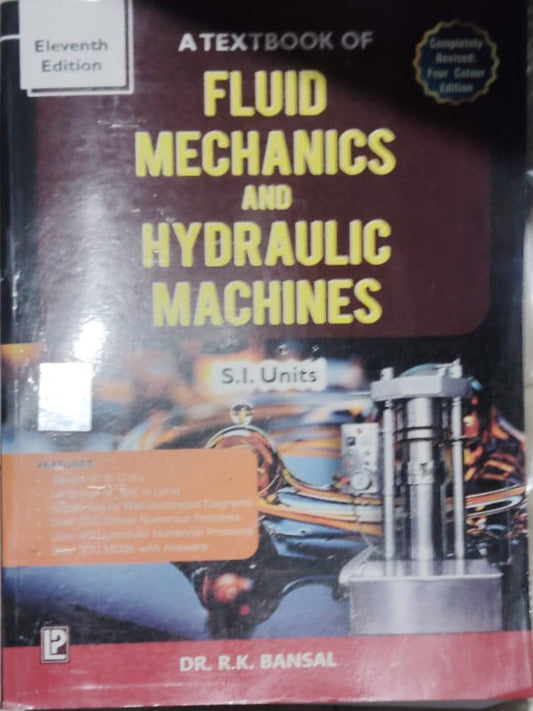 A Textbook of Fluid Mechanics and Hydraulic Machines
