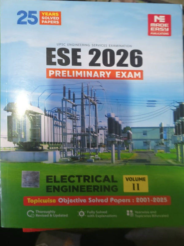 ESE 2026 Preliminary Exam: Electrical Engineering Volume II | Made Easy Publications | Electrical Engineering