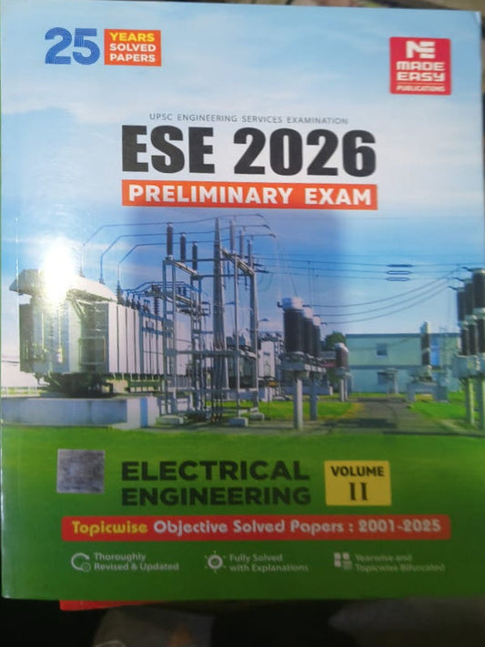 ESE 2026 Preliminary Exam: Electrical Engineering Volume II | Made Easy Publications | Electrical Engineering