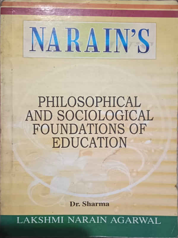 Philosophical and Sociological Foundations of Education