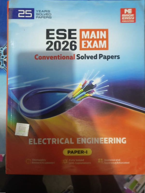 ESE Main Exam 2026 Conventional Solved Papers Electrical Engineering Paper-I | Made Easy | Electrical Engineering