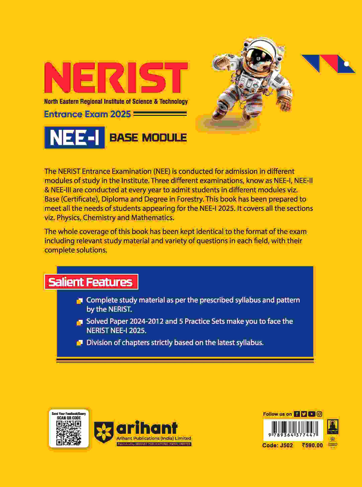 Base Exm NERIST Entrance Exam (NEET - I) Base Module | Solved Papers 2024 - 12 ...