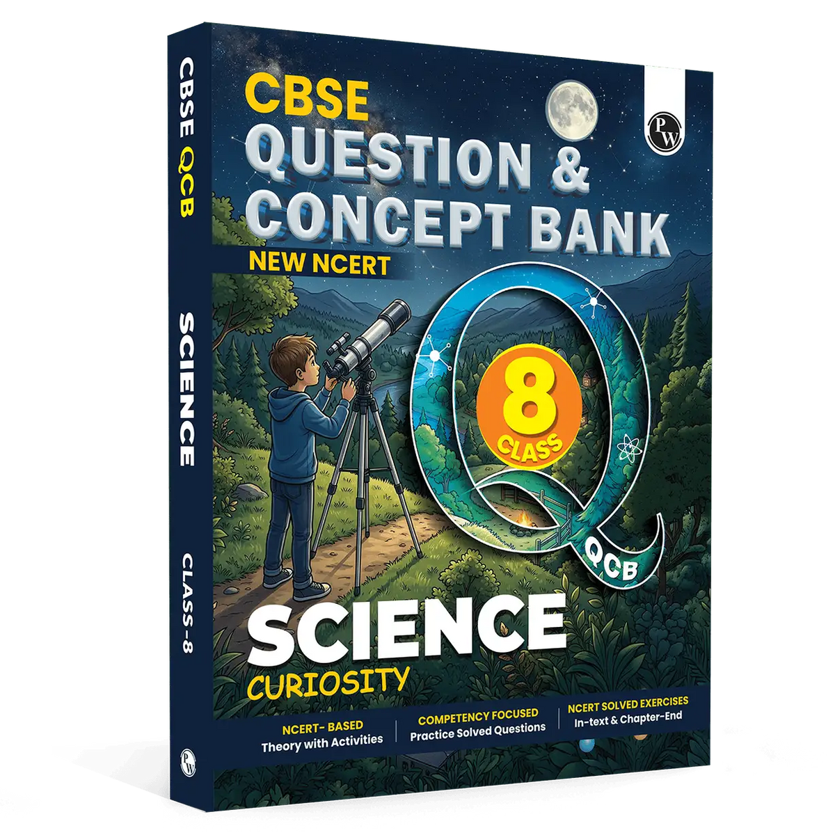 PW Concept & Question Bank Class 8 New NCERT Science (Curiosity) Book for 2026 Exams| NCERT Based Theory, Diagrams & Activities| NCERT Question Bank with Competency Based Practice Questions
By PW