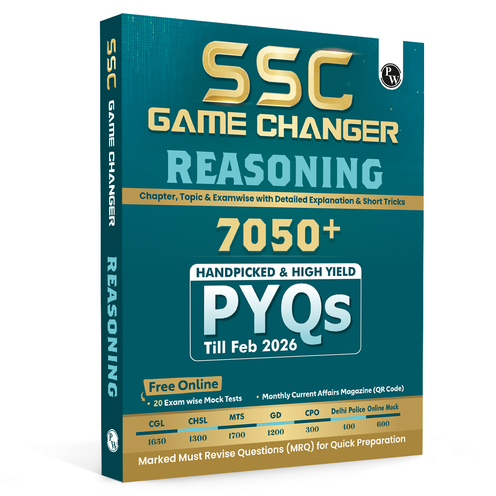 PW SSC Game Changer Reasoning PYQ 7050+ For 2026 Exams | Chapter, Topic & Exam-wise Previous Year Solved Questions | For CGL, CHSL, MTS, CPO, GD, Delhi Police, Steno
By PW