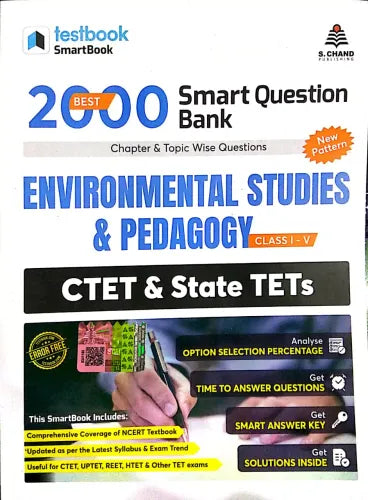 Best 2000 Smart Q.B. CTET & State TETs (Environmental Studies & Pedagogy)(Class 1 To 5) (Testbook)