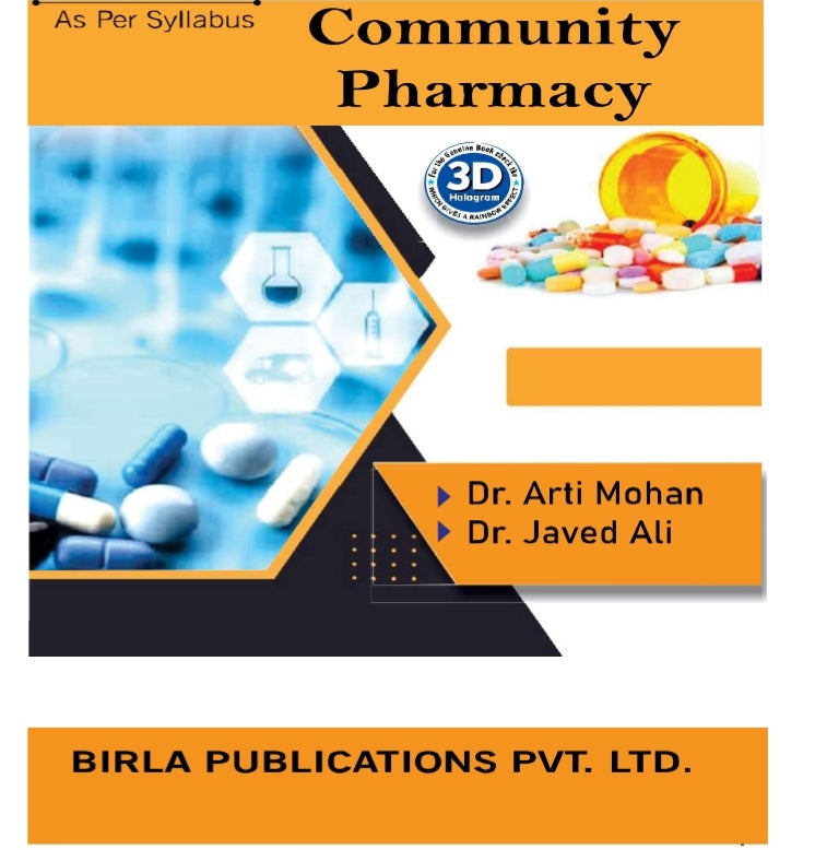 Community Pharmacy | Dr. Arti Mohan, Dr. Javed Ali | Birla Publications Pvt. Ltd.