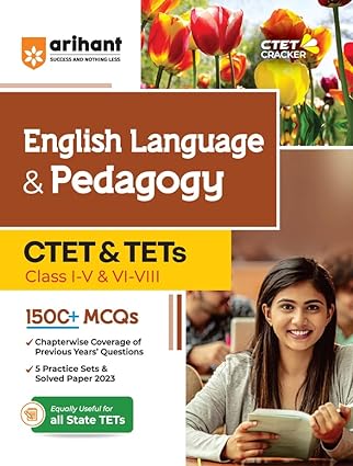 CTET and TETs English Language and Pedagogy Class 1 to 5 and 6 to 8th-2023-2024| Arihant
