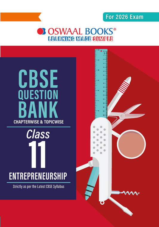 CBSE Question Bank Class 11 Entrepreneurship, Chapterwise And Topicwise Solved Papers For 2026 Exams| Oswaal