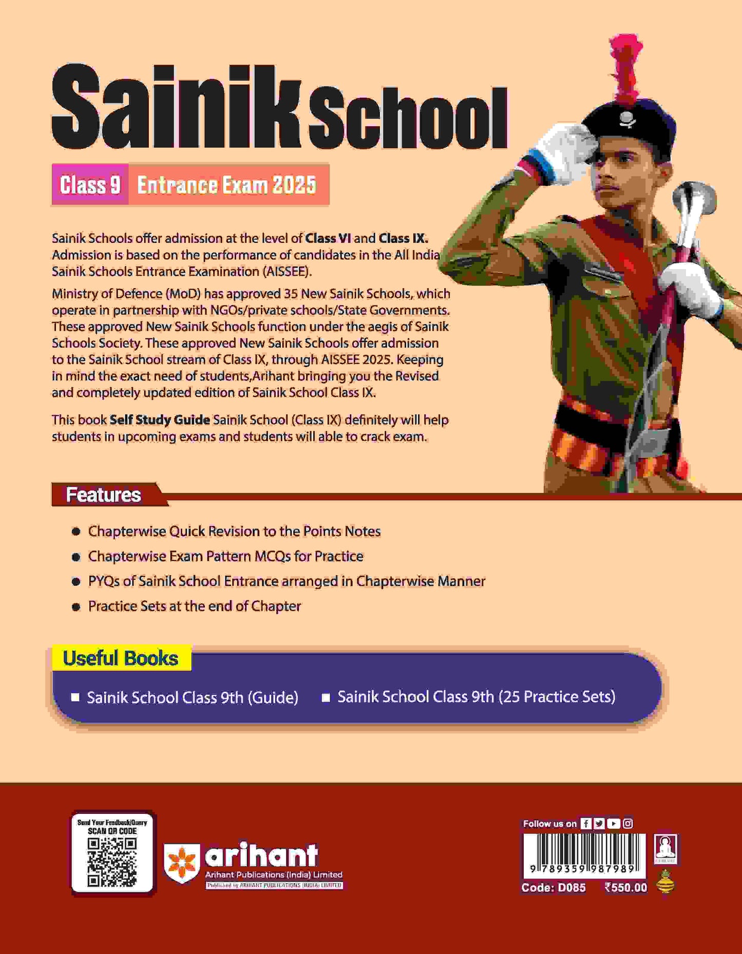 AISSEE Military School Entrance Exam 2025 (Class IX) | English Medium