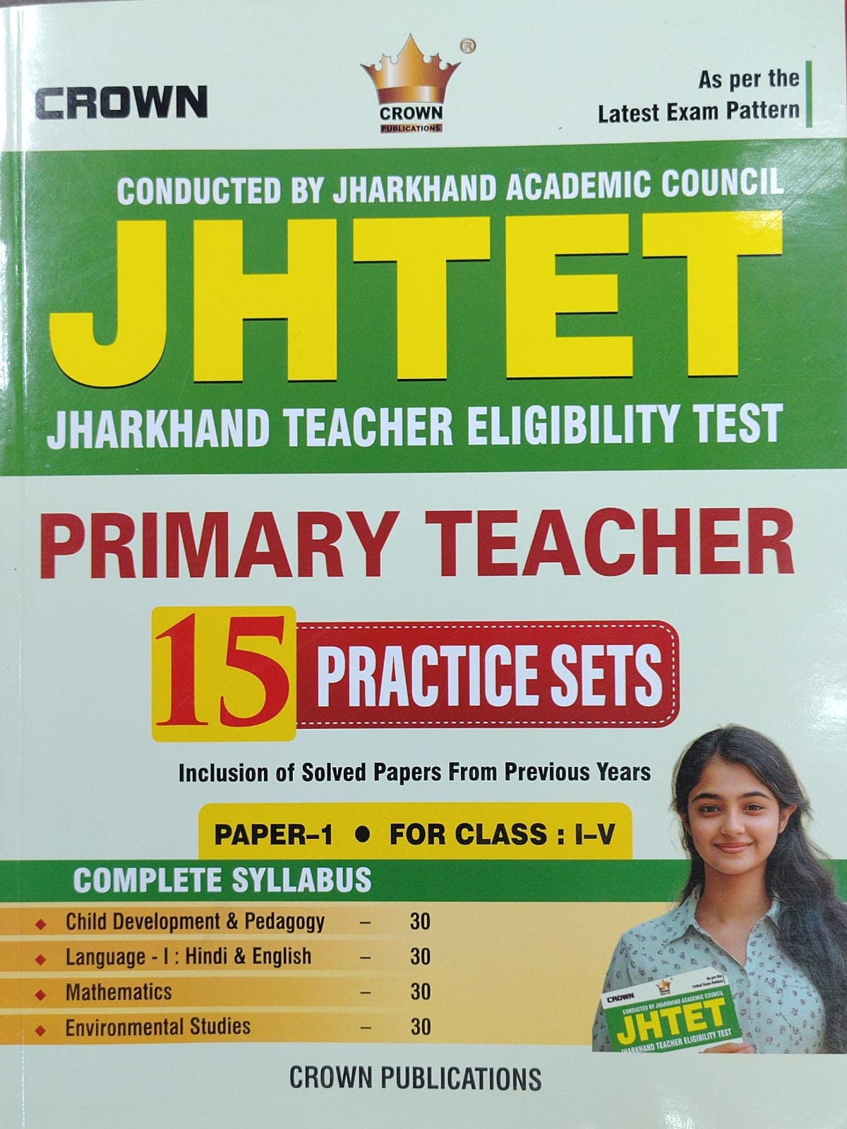 JHTET Primary Teacher Paper-I Class I-V: 15 Practice Sets