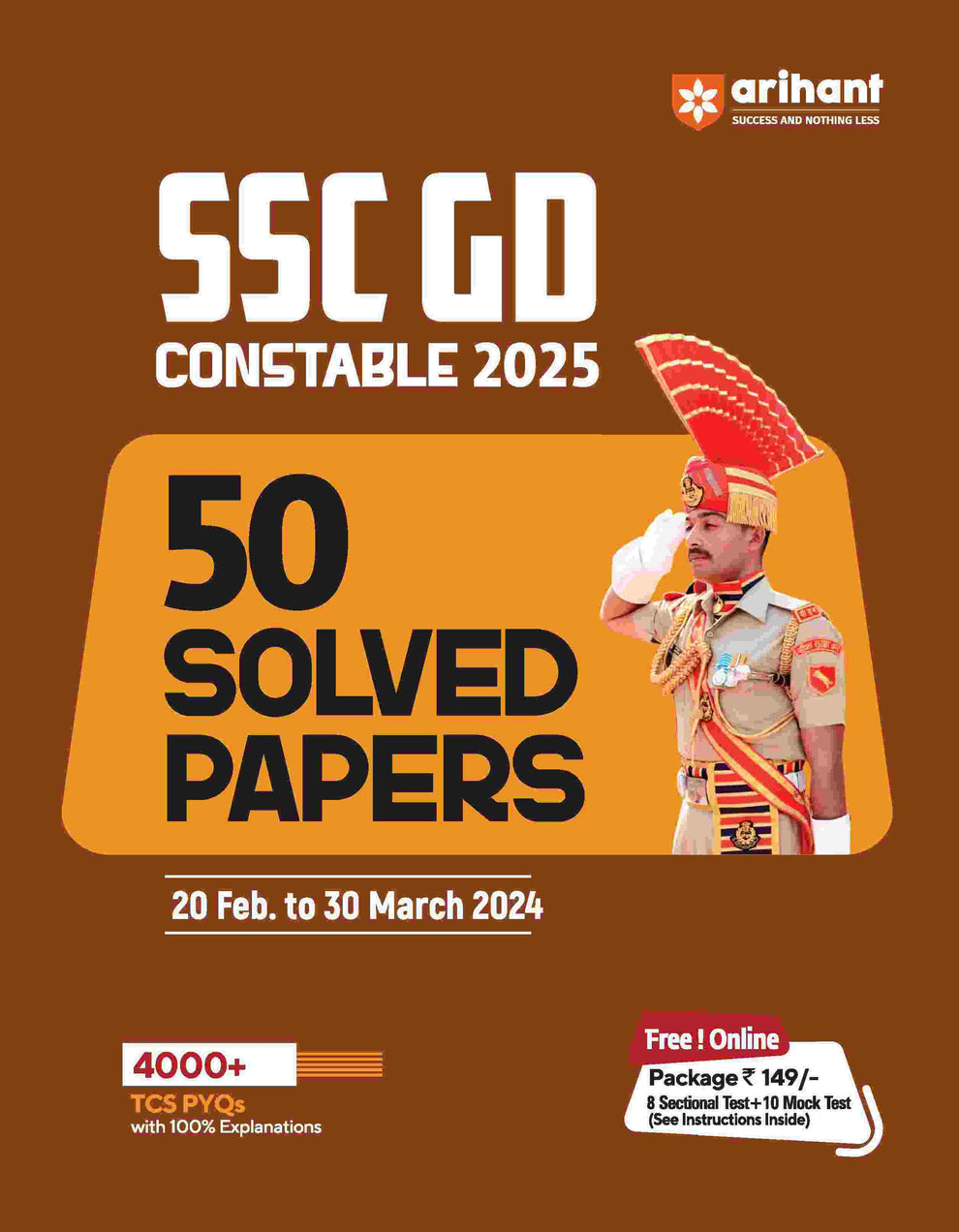 SSC Constable (GD) 2025 | 50 Solved Papers| English Medium|Arihant ...