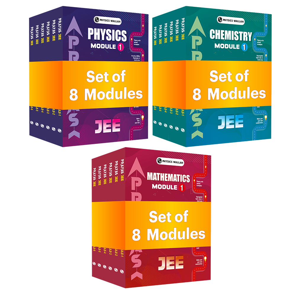 PW Prayas For JEE Main & Advanced Droppers Physics, Chemistry and Mathematics Modules with Solutions Combo Set of 24 Books (2026 Edition).
By PW