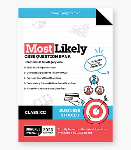 Business Studies Most Likely Question Bank
CBSE Class 12 for 2026 Exam| Oswal gurukul