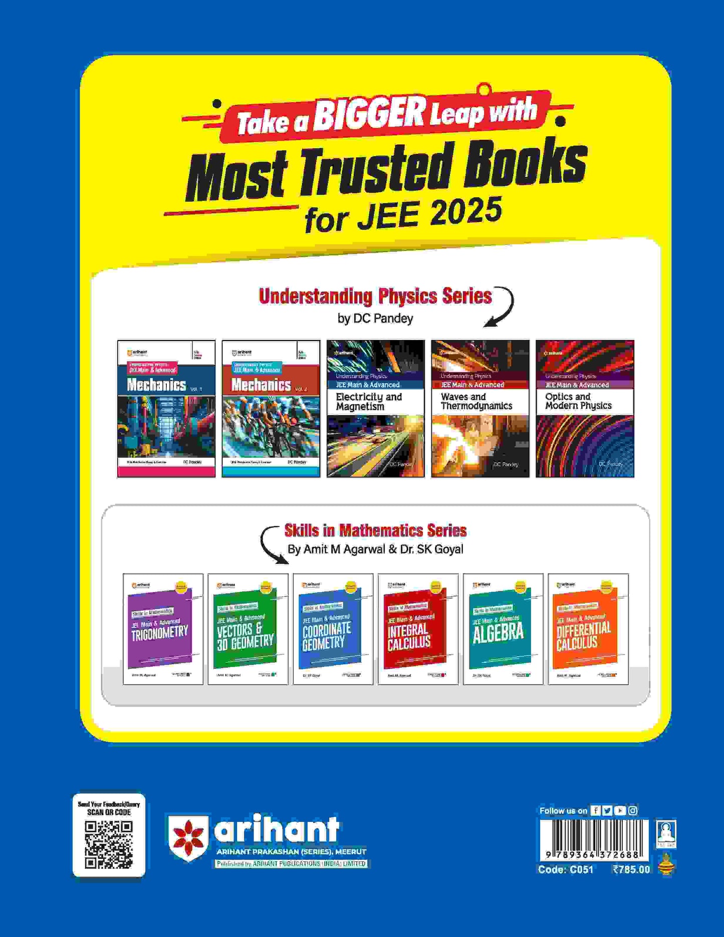 IIT JEE Physics | 47 Years Chapterwise Topicwise Solved Papers (2024-1978) | BY DC Pandey | For JEE Main and Advanced 2025