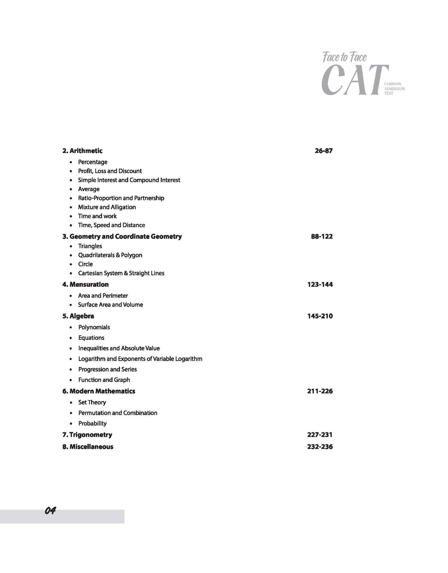 Face To Face CAT | 26 Years Chapterwise - Topicwise Solved Paper (1999-2024) | English Medium