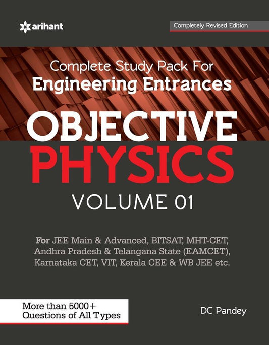 Complete Study Pack for Engineering Entrances Objective Physics (Volume 1) | DC Pandey