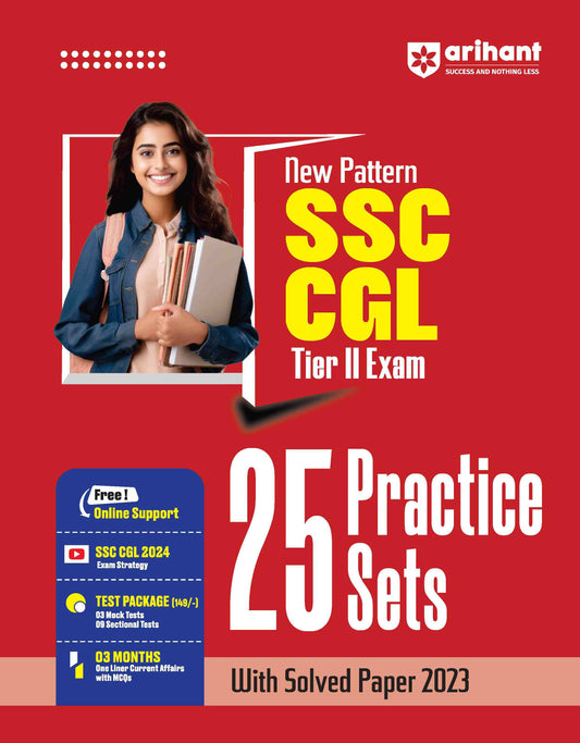 SSC CGL Tier-II Exam | 25 Practice Sets With Solved Paper 2023 | English Medium