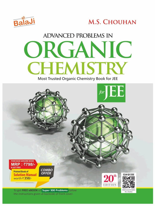 MS Chouhan Advanced Problem in Organic Chemistry(with free solution book) for JEE 20th Edition 2026| Shree Balaji Publication