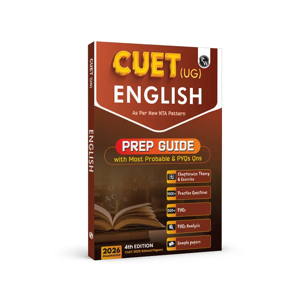 CUET (UG) English Chapterwise & Topicwise Theory & Exercise with PYQ (2025-2022) | Most Probable Question Bank | Prep Guide | Mock Tests For Exam 2026
By PW