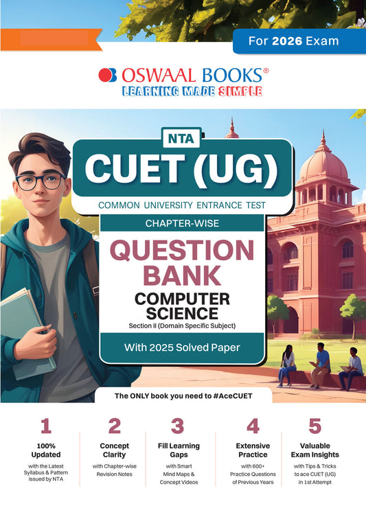 NTA CUET (UG) Chapter-wise Question Bank Computer Science For 2026 Exam