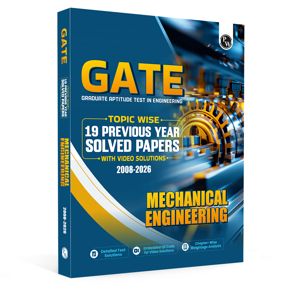 GATEWALLAH Mechanical Engineering Topicwise Previous Year Solved Papers (2026 - 2008) with Video Solutions For 2027 Exams | Detailed Text Solutions
By PW