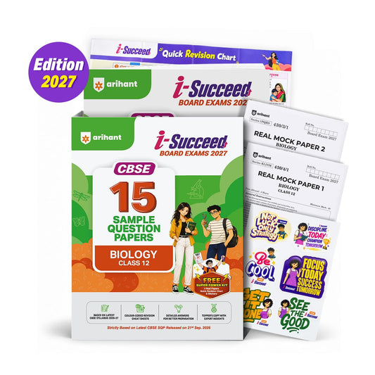 Arihant i-Succeed Board Exams 2027 CBSE 15 Sample Question Papers Biology Class 12