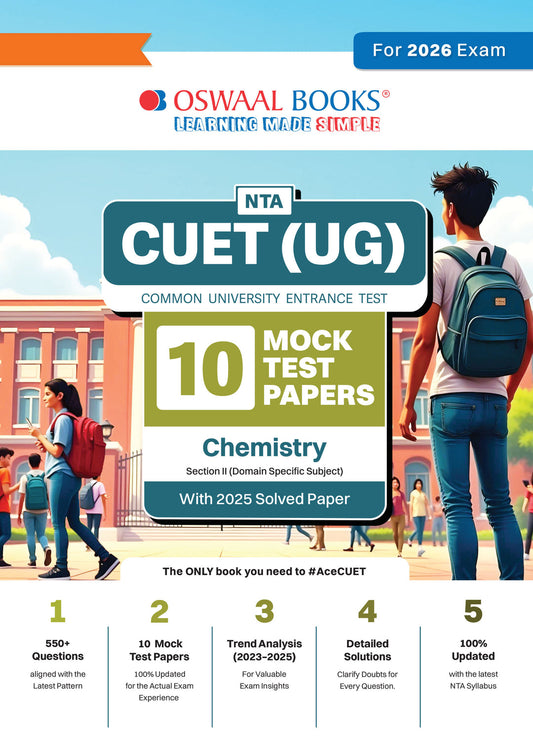 NTA CUET(UG) 10 Mock Test Papers Chemistry For 2026 Exam