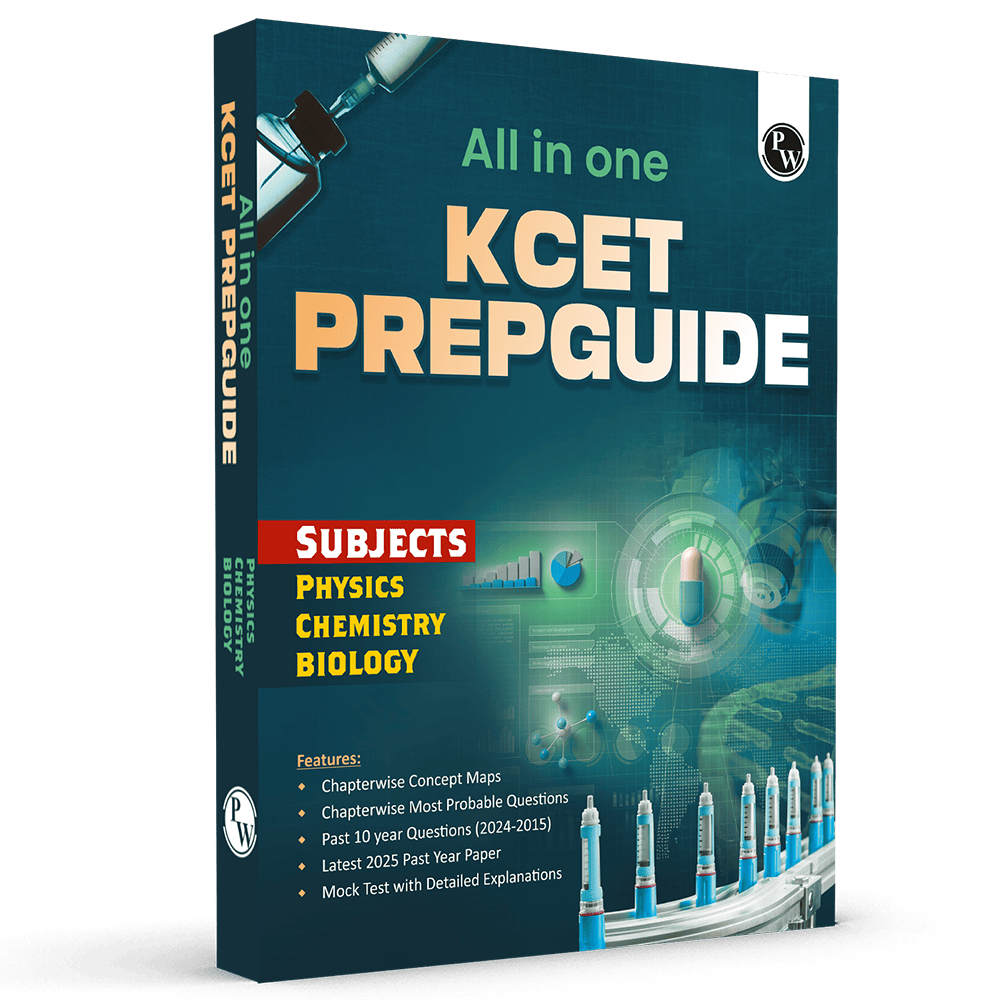 PW All in One KCET Prepguide For Engineering Exam 2026 | Physics, Chemistry, Biology | Chapterwise Concept Maps, Most Probable Questions, Past 10 Year PYQs, Mock Tests
By PW