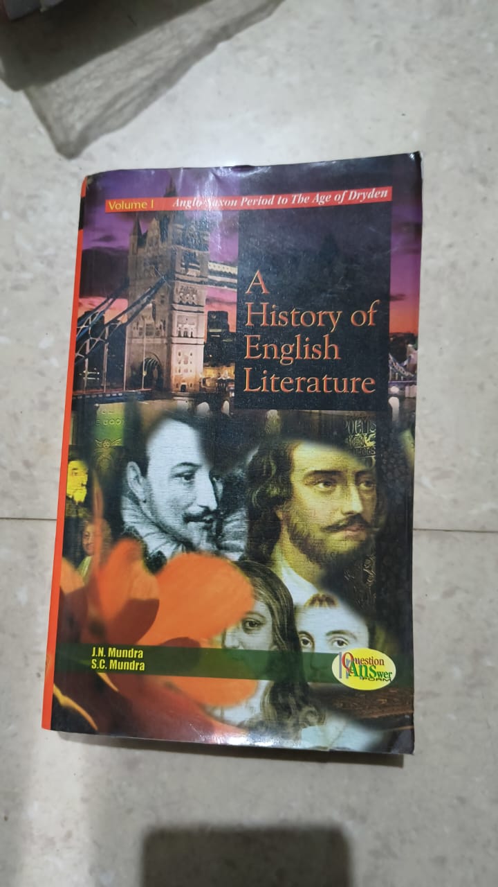 A History of English Literature (Vol. I)