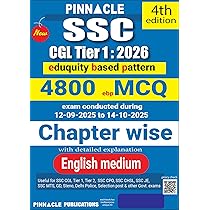 SSC CHSL Tier 1 2026 | 50 Sets ( ebp – eduquity based pattern ) Solved Papers | Exam Conducted 12-11-2025 to 30-11-2025 | Detailed Explanation | English Medium | 5th Edition | Pinnacle Publications