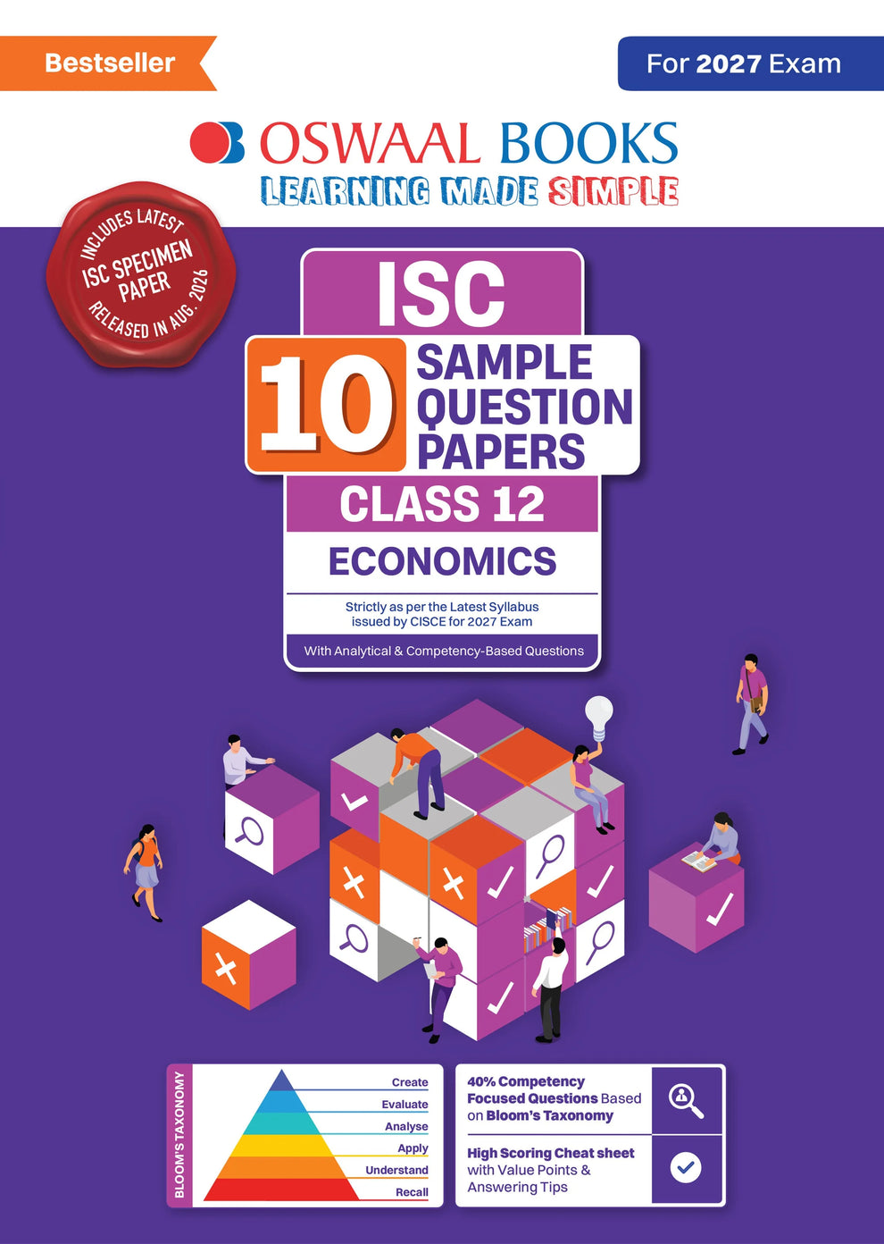 Oswaal ISC 10 Sample Question Papers Class 12 Economics (For 2027 Exam)