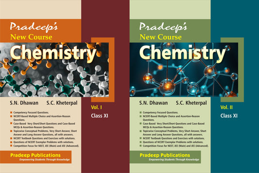Pradeep's New Course Chemistry for Class 11 (Vol. 1 & 2) - 2026-27