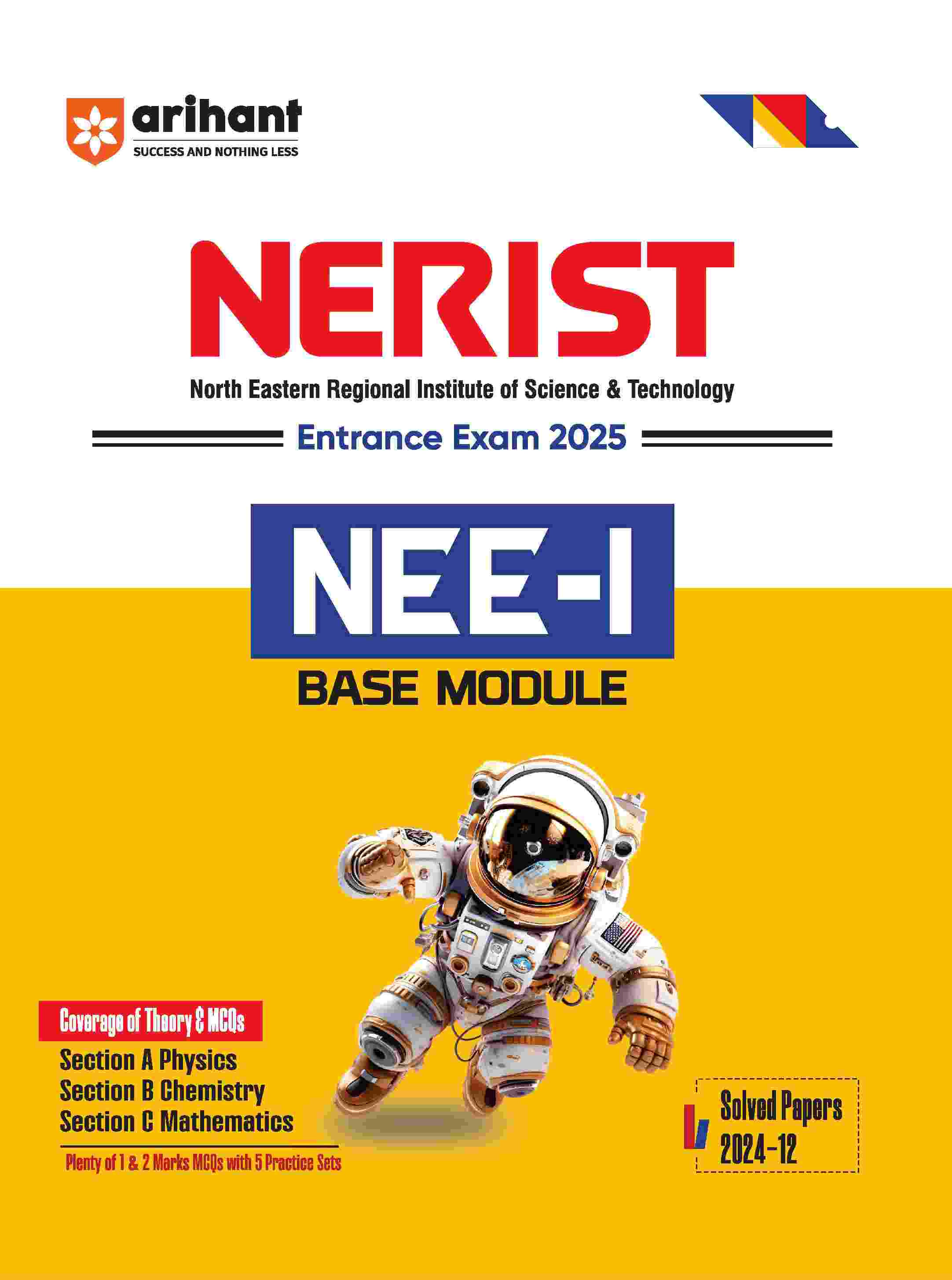 Nerist Racaf NERIST Entrance Exam (NEET - I) Base Module | Solved Papers 2024 - 12 ...