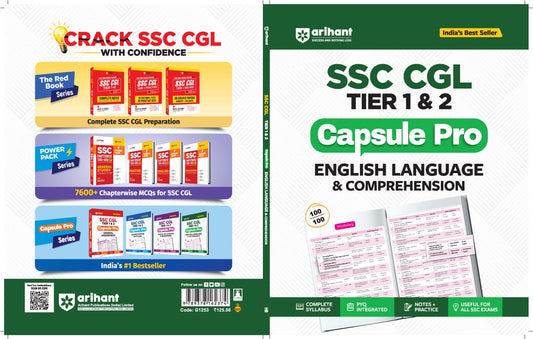 Arihant SSC CGL Tier 1 & 2 Capsule Pro English Language & Comprehension