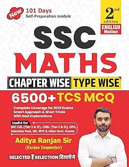 SSC MATHS 6500 Chapter-Wise & TYPE -WISE English Medium 2nd Edition By by Aditya Ranjan Sir