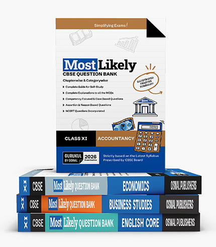 Most Likely CBSE Question Bank Class 11 Bundles (Set of 4)
Accountancy, Economics, Business Studies & English for Exam 2026| Oswaal gurukul
