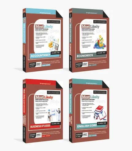 Most Likely CBSE Question Bank Class 12 Bundles (Set of 4)
Accountancy, Economics, Business Studies & English for Exam 2027| Gurukul 
By Oswal Publishers