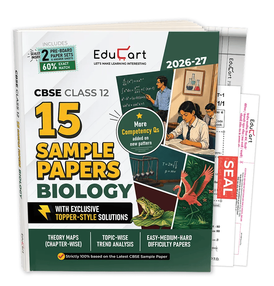 Educart CBSE Class 12 15 Sample Papers Biology 2026-27