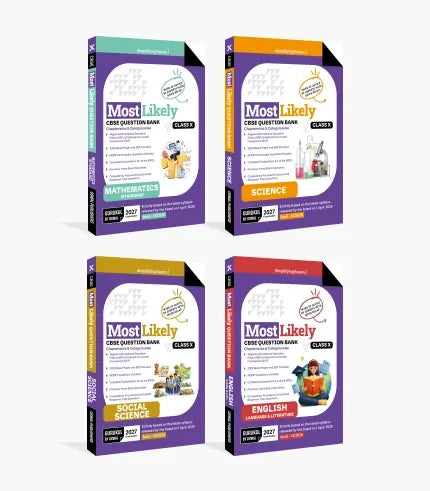 Most Likely CBSE Question Bank Class 10 Bundles (Set of 4)
Maths, Science, English & Social Science for Exam 2027| Gurukul 
By Oswal Publishers