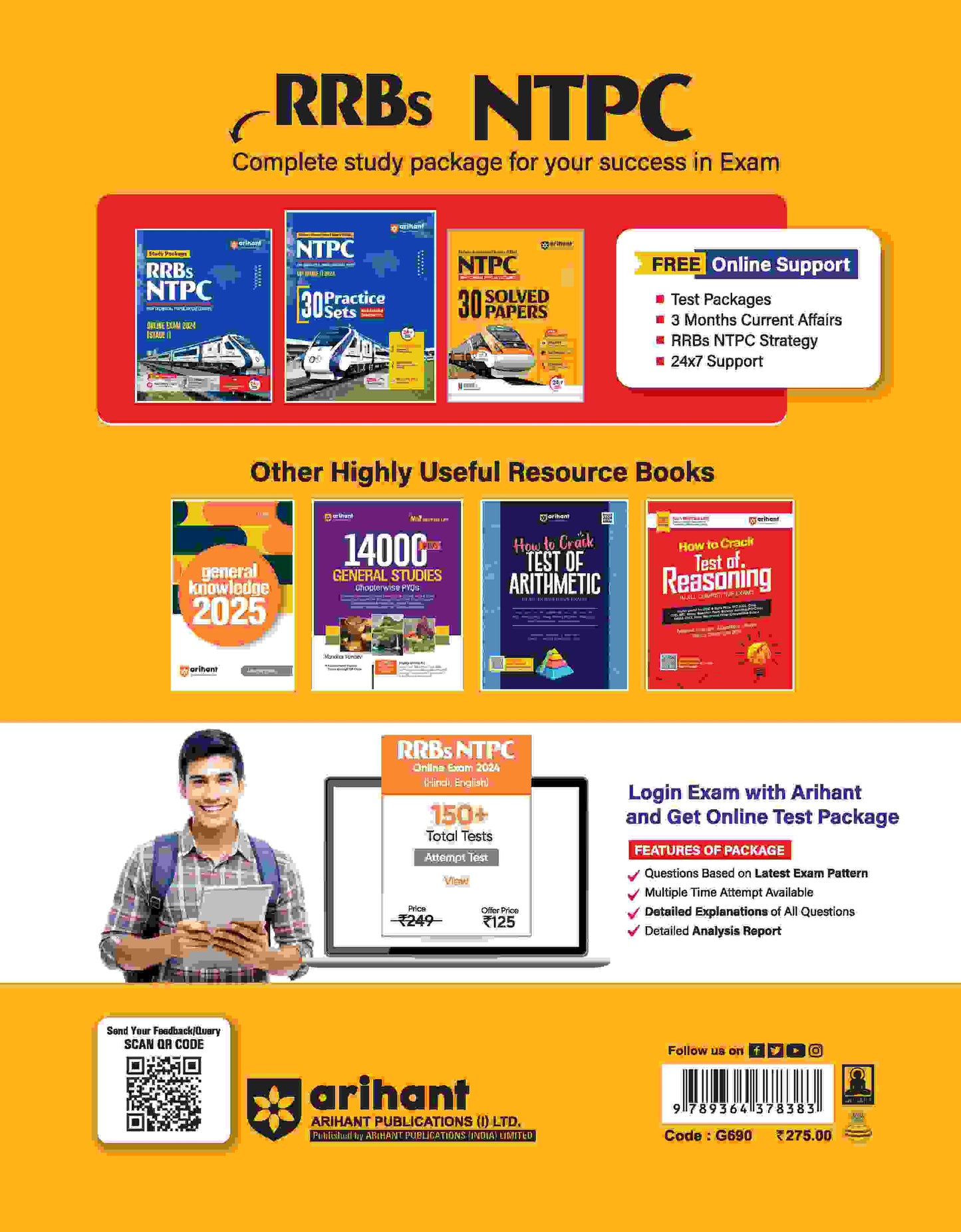 RRBs NTPCExam (Stage-I) | 30 Solved Papers | English Medium