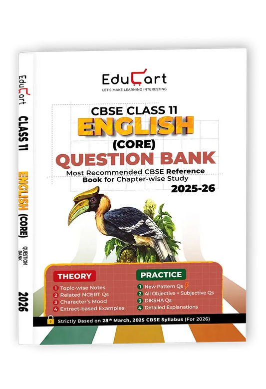 Educart CBSE Question Bank Class 11 English Core 2026(Strictly For 2025-26 Exams)