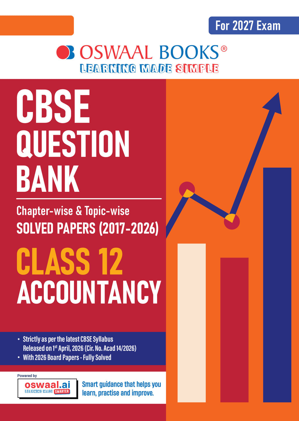 CBSE Class 12 Accountancy Question Bank | Chapter & Topic-wise Solved Papers (2017–2026) | Based on Latest Syllabus (April 2026) | Includes 2026 Papers | | For 2027 Exam|Oswaal
