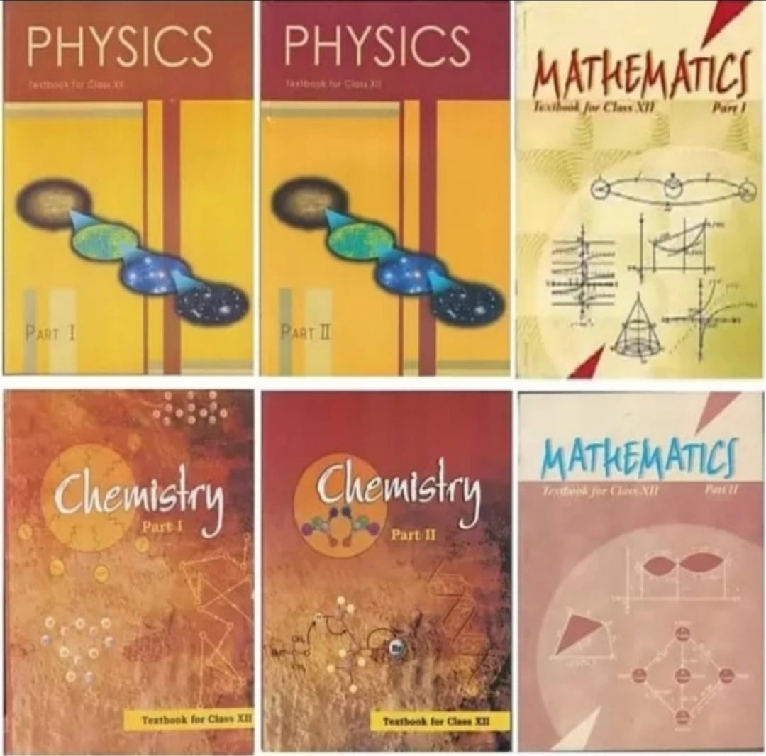 NCERT |PCM,
Physics, Chemistry & Maths COMBO Books for Class 12|Set of 6 BOOK| part 1 &2 [Paperback] NCERT | JAC BOARD 2026-2027|English medium|