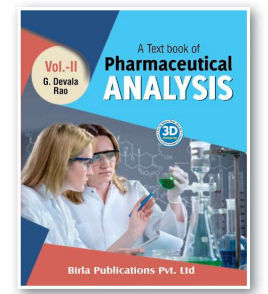 A Text Book of Pharmaceutical Analysis Vol-2 | G. Devala Rao | Birla Publications Pvt. Ltd.