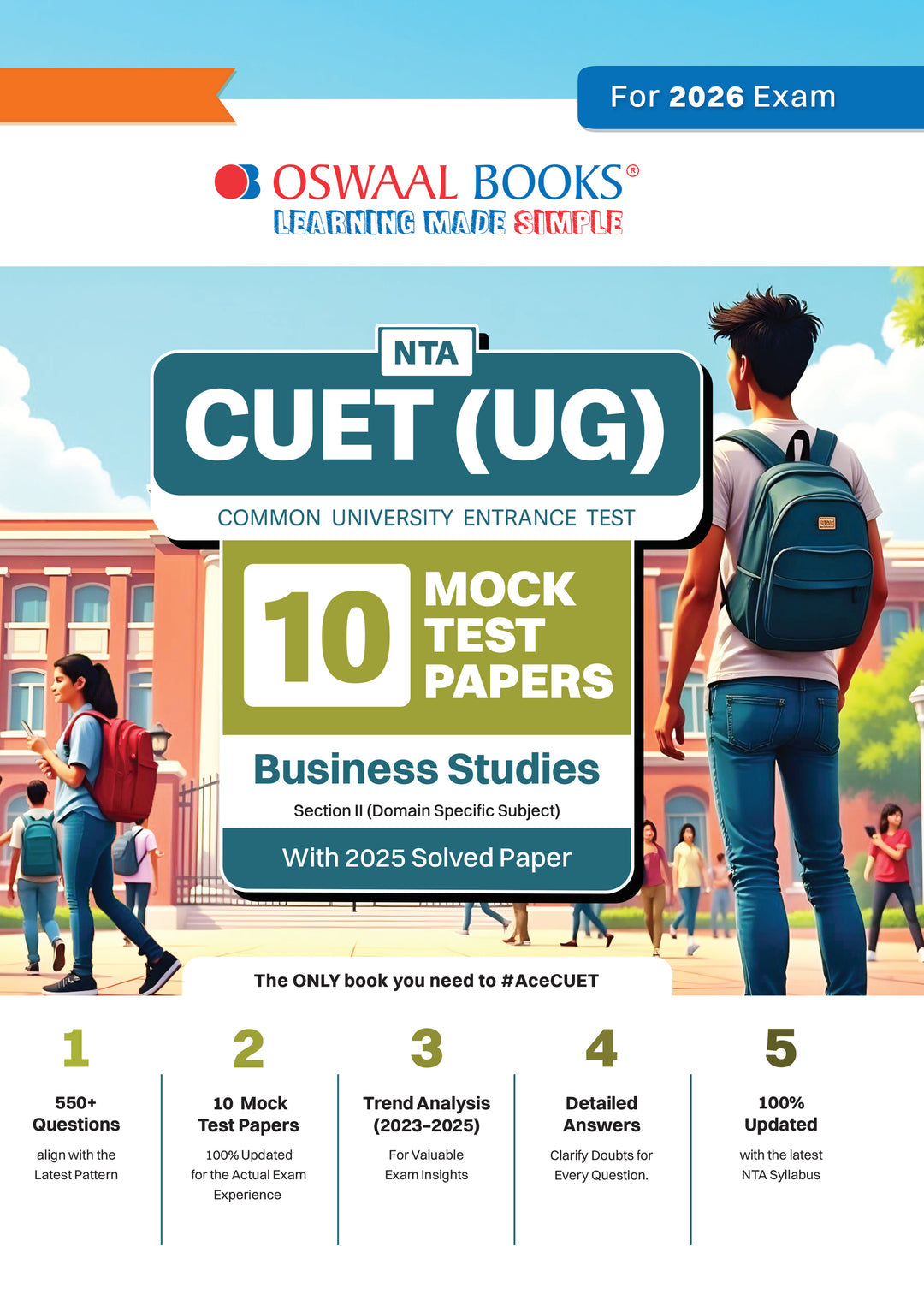 NTA CUET(UG) 10 Mock Test Papers Business Studies For 2026 Exam