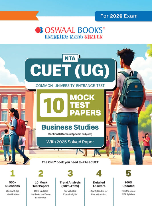 NTA CUET(UG) 10 Mock Test Papers Business Studies For 2026 Exam