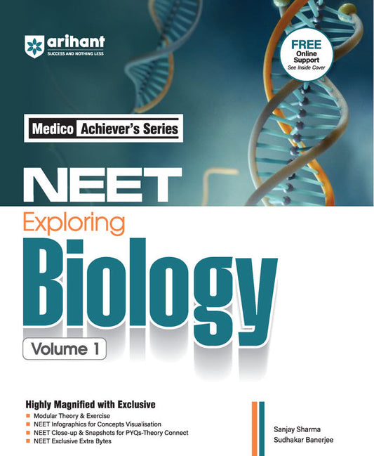 NEET Exploring (Objective) Biology-Vol. 1 Medico Achiever's Series | Revised & Magnified Edition for NEET 2025-26 | By Sanjay Sharma & Sudhakar Banerjee