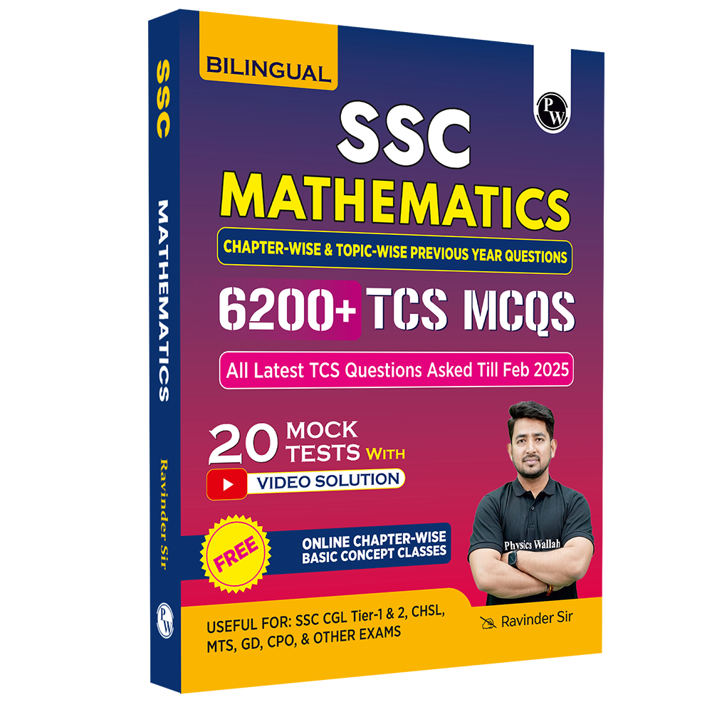 PW SSC Mathematics Bilingual 6200+ Chapterwise & Topicwise TCS PYQs with Online Classes By Ravinder Sir | 20 Mock Tests with Video Solutions l SSC CGL, CHSL, GD Constable, MTS For 2025-26 Exams
By PW