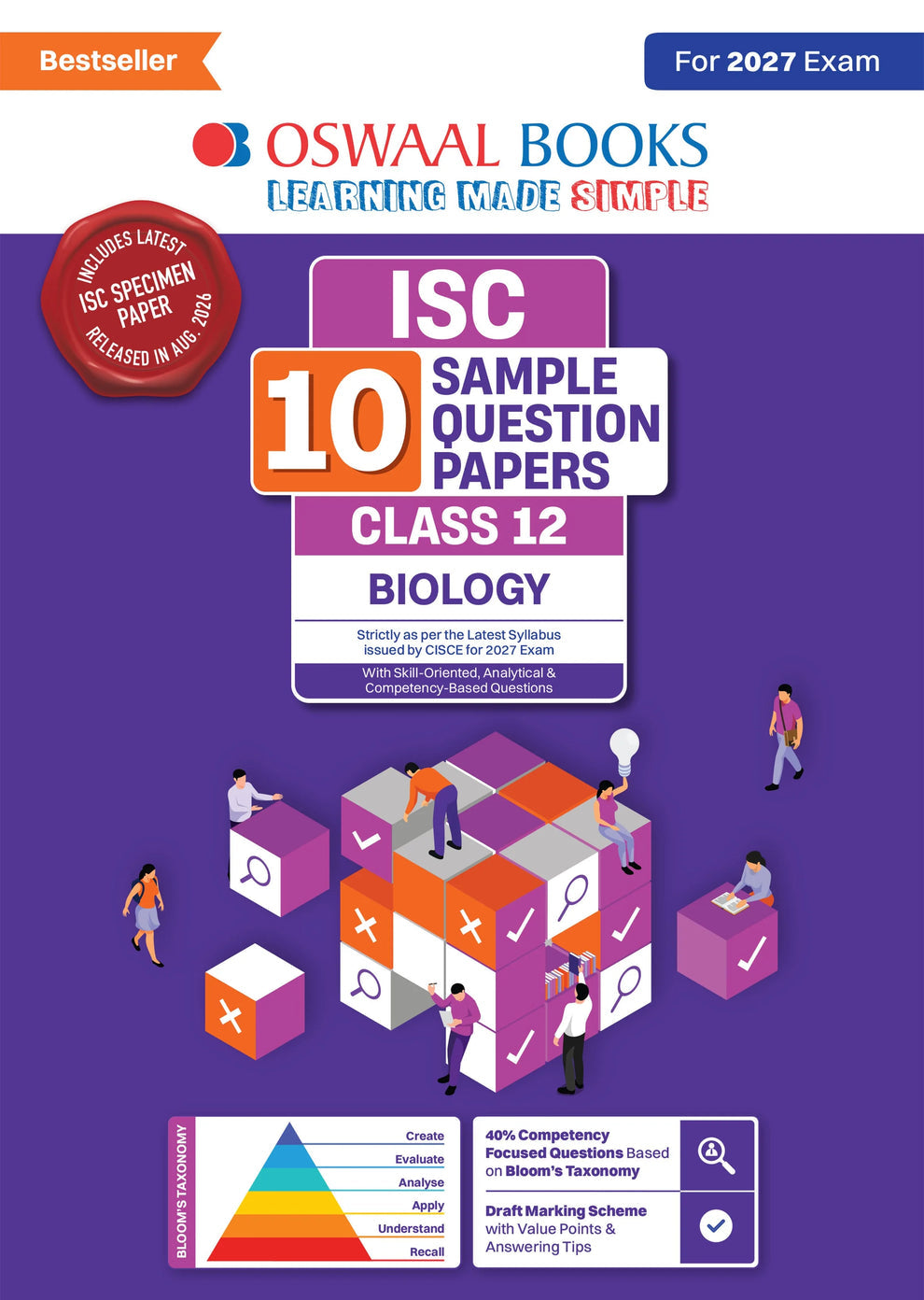Oswaal ISC 10 Sample Question Papers Class 12 Biology (For 2027 Exam)